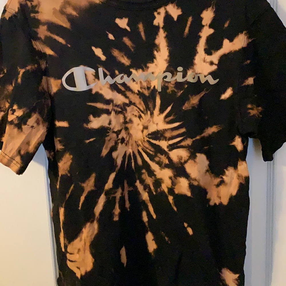 Black bleach Tie Dye T-shirt